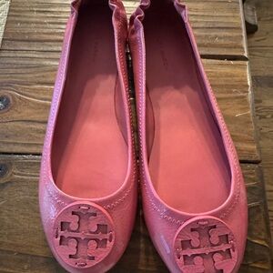 Tory Burch Patent Pink Ballet Flats